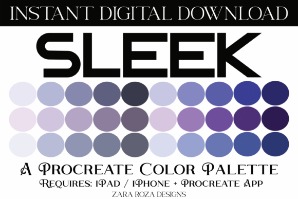 Download Sleek Procreate Color Palette - Sleek Collection