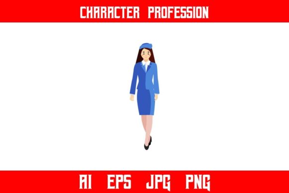 Download Neat Stewardess-Professions Character - Neat Collection